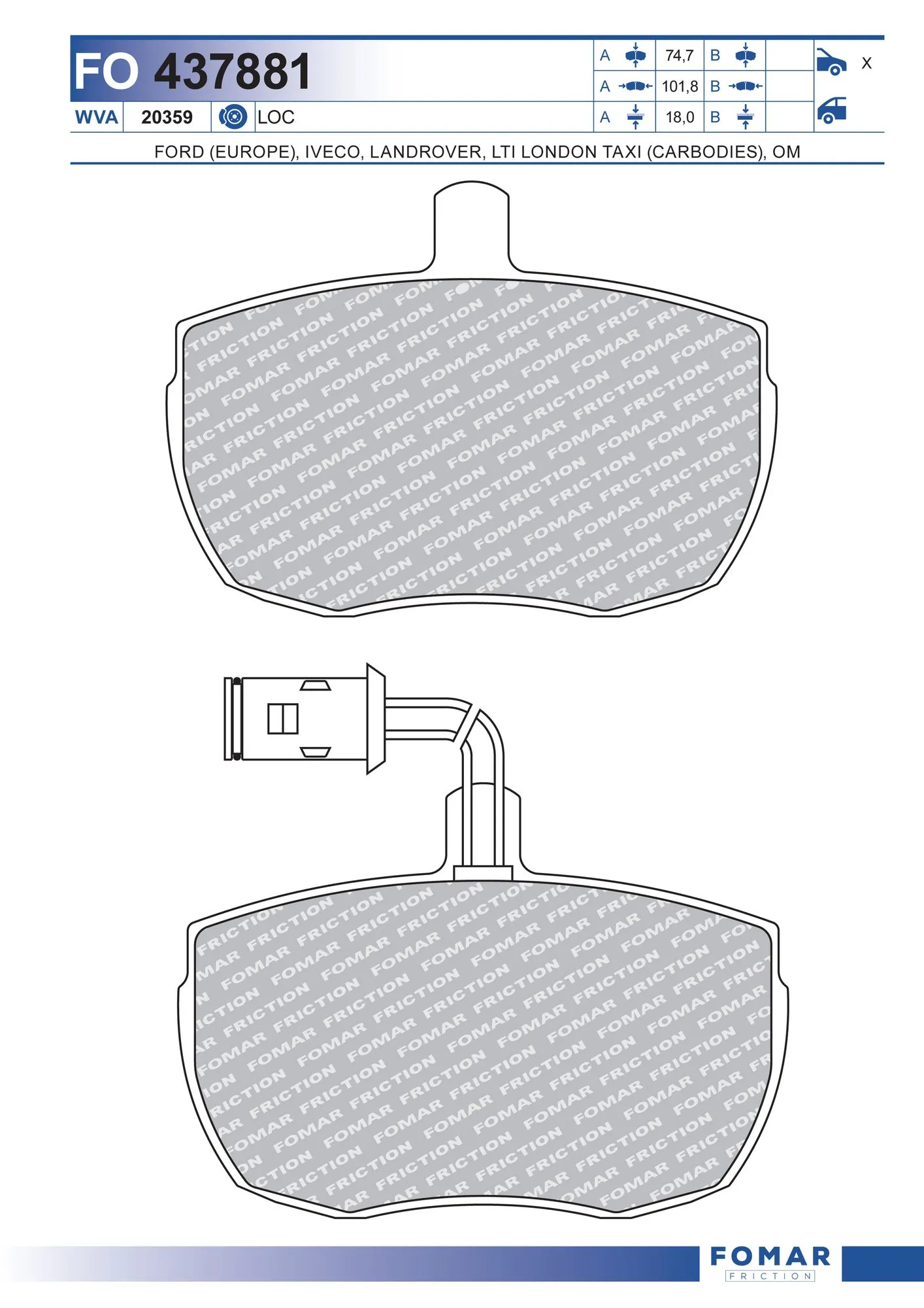 Brake Pad Set, disc brake
